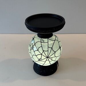 Bath & Body Works Black Spider Web Candle Holder